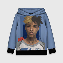 Толстовка-худи детская XXXTentacion Art, цвет: 3D-черный