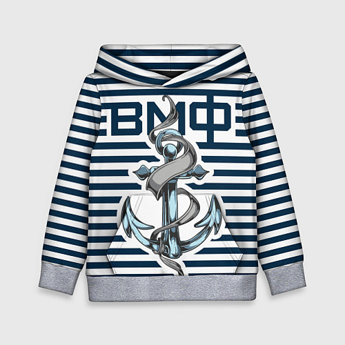 Детская толстовка Якорь ВМФ / 3D-Меланж – фото 1