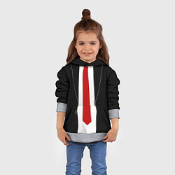 Толстовка-худи детская Hitman 47, цвет: 3D-меланж — фото 2