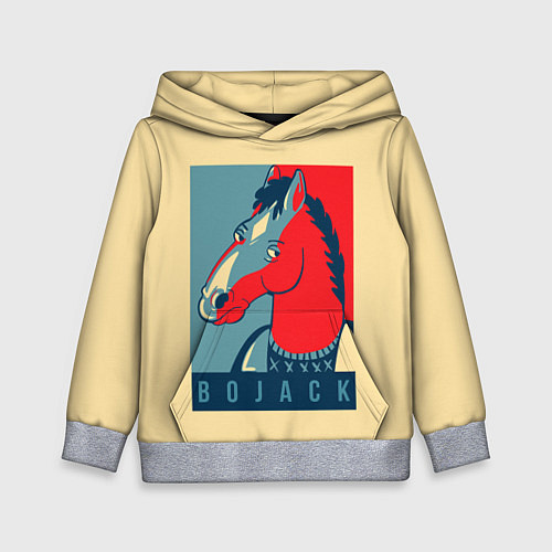 Детская толстовка BoJack Obey / 3D-Меланж – фото 1