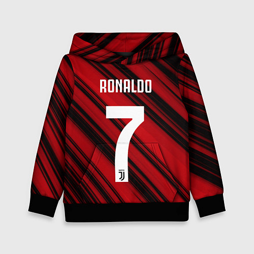 Детская толстовка Ronaldo 7: Red Sport / 3D-Черный – фото 1