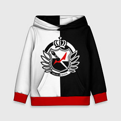 Толстовка-худи детская MONOKUMA SCHOOL, цвет: 3D-красный
