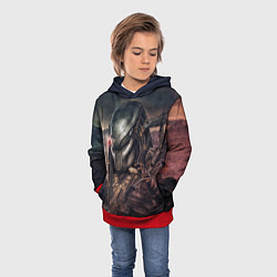 Толстовка-худи детская Merciless Predator, цвет: 3D-красный — фото 2