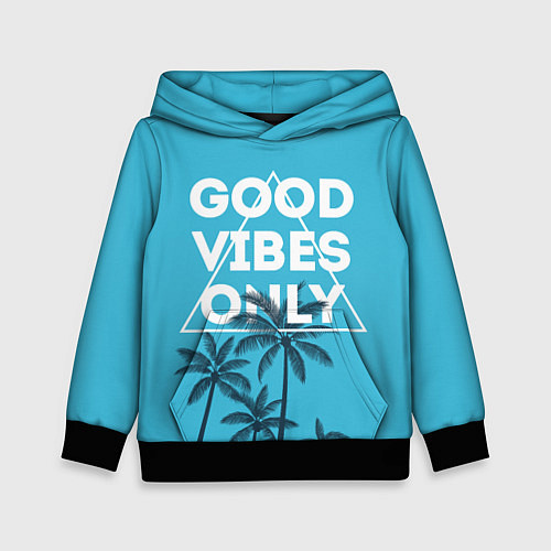 Детская толстовка Good vibes only / 3D-Черный – фото 1