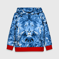 Детская толстовка Сине-бело-голубой лев