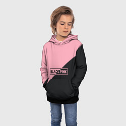 Толстовка-худи детская Black Pink, цвет: 3D-черный — фото 2