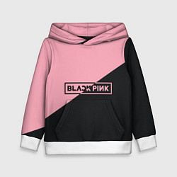 Толстовка-худи детская Black Pink, цвет: 3D-белый