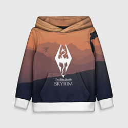Толстовка-худи детская THE ELDER SCROLLS, цвет: 3D-белый