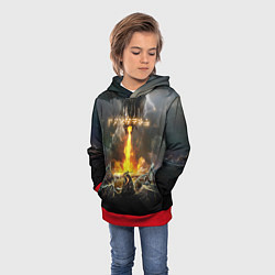 Толстовка-худи детская TES: Dragon Flame, цвет: 3D-красный — фото 2