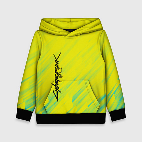 Детская толстовка Cyberpunk 2077: Yellow / 3D-Черный – фото 1