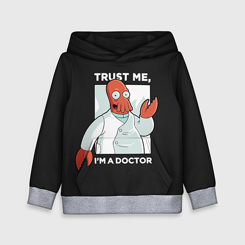 Детская толстовка Zoidberg: Trust Me / 3D-Меланж – фото 1