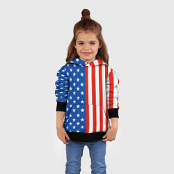 Толстовка-худи детская American Patriot, цвет: 3D-черный — фото 2