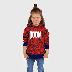 Толстовка-худи детская DOOM: Blooded Skuls, цвет: 3D-синий — фото 2
