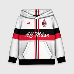 Толстовка-худи детская AC Milan: White Form, цвет: 3D-черный