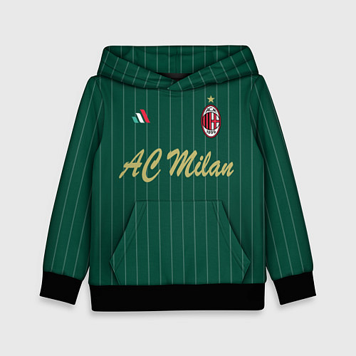 Детская толстовка AC Milan: Green Form / 3D-Черный – фото 1