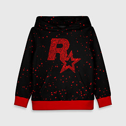 Толстовка-худи детская Rockstar Red, цвет: 3D-красный