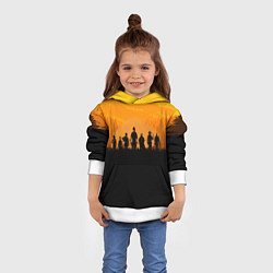 Толстовка-худи детская Red Dead Redemption: Orange Sun, цвет: 3D-белый — фото 2