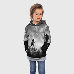 Толстовка-худи детская Horizon Zero Dawn: Dark Runner, цвет: 3D-меланж — фото 2