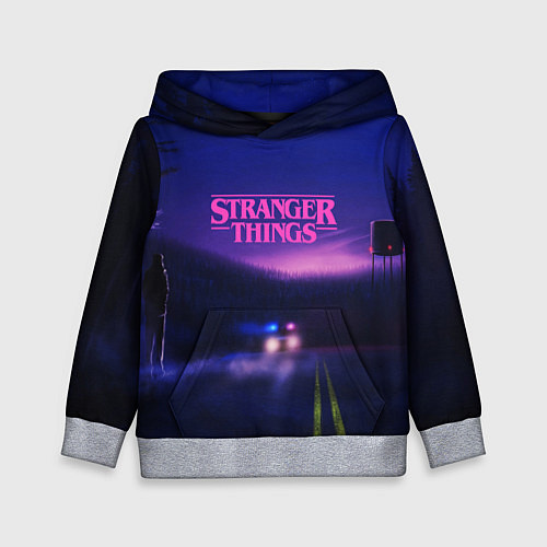Детская толстовка Stranger Things: Neon Road / 3D-Меланж – фото 1