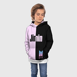 Толстовка-худи детская BTS Jimin, цвет: 3D-белый — фото 2