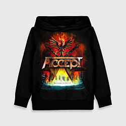 Толстовка-худи детская Accept: Flame Eagle, цвет: 3D-черный