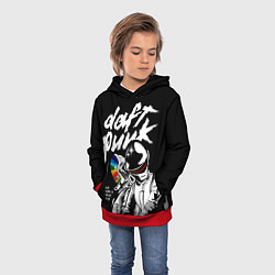 Толстовка-худи детская Daft Punk: Our work is never over, цвет: 3D-красный — фото 2