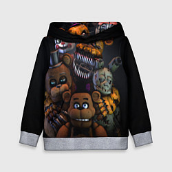 Толстовка-худи детская Five Nights at Freddy's, цвет: 3D-меланж