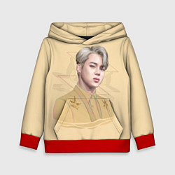 Толстовка-худи детская Park Jimin, цвет: 3D-красный