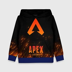 Толстовка-худи детская Apex Legends: Orange Flame, цвет: 3D-синий