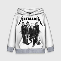 Толстовка-худи детская Metallica, цвет: 3D-меланж