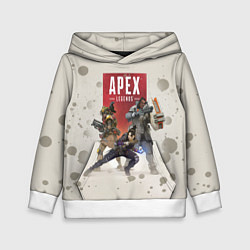 Толстовка-худи детская Apex Legends, цвет: 3D-белый