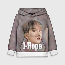 Толстовка-худи детская BTS J-Hope, цвет: 3D-белый