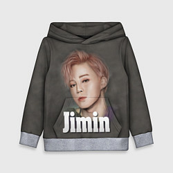 Толстовка-худи детская BTS Jimin, цвет: 3D-меланж