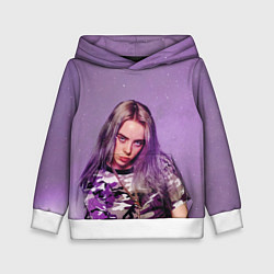 Толстовка-худи детская Billie Eilish: Violet Fashion, цвет: 3D-белый