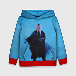 Толстовка-худи детская Billie Eilish: Blue Fashion, цвет: 3D-красный