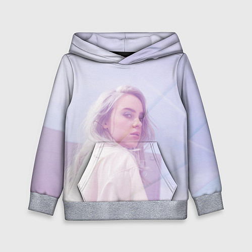 Детская толстовка Billie Eilish: Light Pink / 3D-Меланж – фото 1