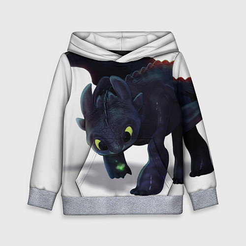 Детская толстовка Как приручить дракона / 3D-Меланж – фото 1