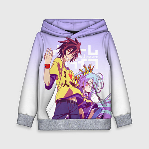 Детская толстовка No Game No Life / 3D-Меланж – фото 1