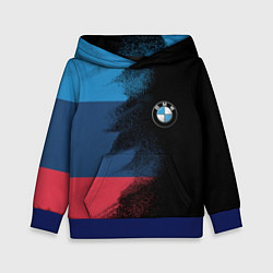 Толстовка-худи детская BMW, цвет: 3D-синий