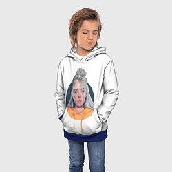 Толстовка-худи детская Billie Eilish: Six Feet Under, цвет: 3D-синий — фото 2