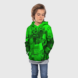 Толстовка-худи детская Minecraft game characters, цвет: 3D-меланж — фото 2