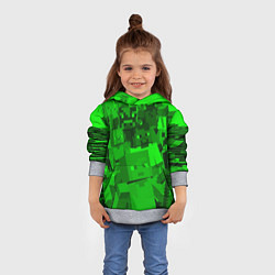 Толстовка-худи детская Minecraft game characters, цвет: 3D-меланж — фото 2