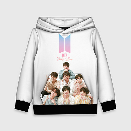 Детская толстовка Take love BTS / 3D-Черный – фото 1