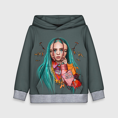 Детская толстовка BILLIE EILISH / 3D-Меланж – фото 1