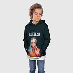 Толстовка-худи детская BILLIE EILISH, цвет: 3D-белый — фото 2