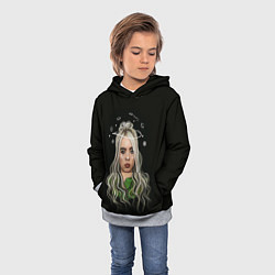 Толстовка-худи детская BILLIE EILISH, цвет: 3D-меланж — фото 2