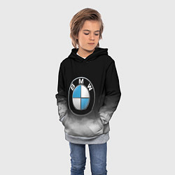 Толстовка-худи детская BMW, цвет: 3D-меланж — фото 2