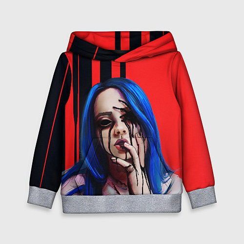 Детская толстовка Billie Eilish: Demon / 3D-Меланж – фото 1