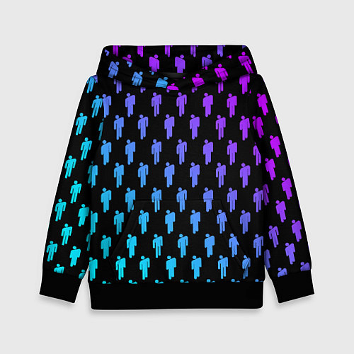 Детская толстовка Billie Eilish: Neon Pattern / 3D-Черный – фото 1