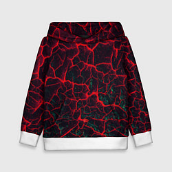 Детская толстовка Молнии красные абстрактные